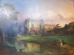 Vue de Châteaudun, au couchant, François-Edme  Ricois, 1872.