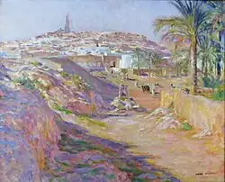 Vue de Ghardaïa d'Henri Villain, 1929, musée des Beaux-Arts de Chartres.