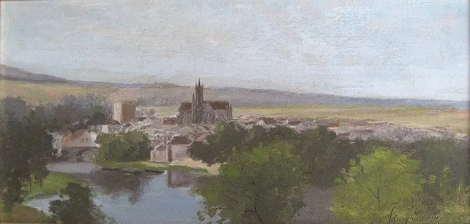 Adrien LavieilleVue de Moret-sur-Loing.