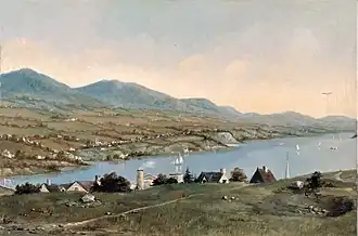 Les terrasses peintes vers 1885.