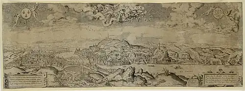 Sur la vue de Lyon en 1550.