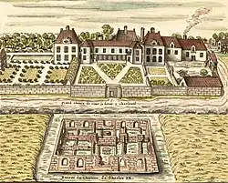 Vue du Château de Charleval (détail).