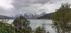Vue du Kaldfjorden depuis Kaldfjord
