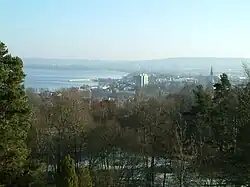 La ville de Jönköping vue du Stadsparken.