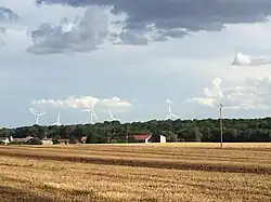 Le hameau de la Ferme d'Audeuil vu depuis le nord