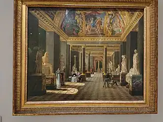 Peinture d'un artiste inconnu avec le Salon des Saisons vers 1820
