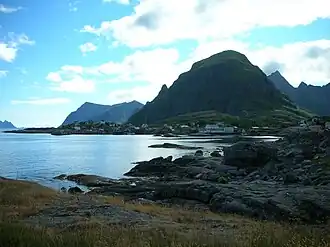 Vue du village de Å sur Moskenesøya.