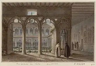 Vue du cloître (idem).