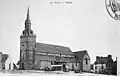 Vue générale sud de l'église dans la première moitié du XXe&nbsp;siècle.
