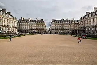 La place Royale, aujourd'hui place du Parlement-de-Bretagne.