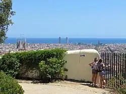 Vue partielle depuis le Park Güell.