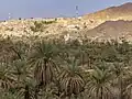 Vue sur le ksar d'El Mihan depuis Adjahil.
