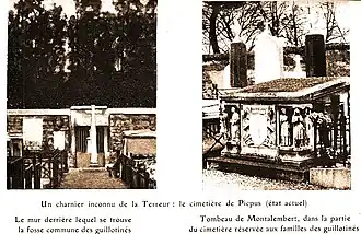 Vues du cimetière de Picpus (début XXe&nbsp;siècle)