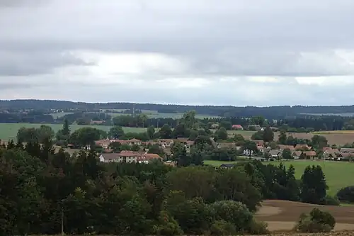 Vyklantice : vue sur Starý Smrdov.