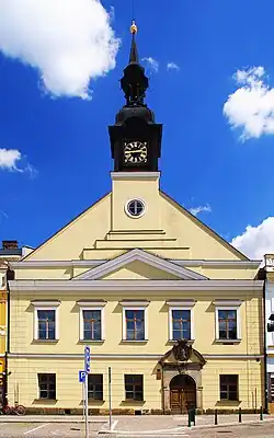 L'ancien hôtel de ville sur la place Přemysl Otakar II.