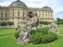 Sculpture du jardin de la Résidence de Wurtzbourg