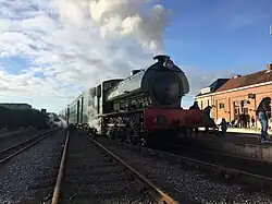 Locomotive à vapeur anglaise.