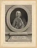 Henri Liébaux, géographe et censeur, d'après Jean Chevalier, 1747;