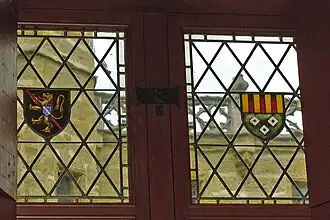 Armes de Jean Ier de Glymes et de son épouse, Jeanne de Boutersem