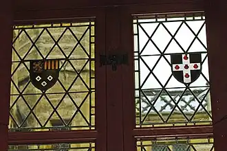 Armes de Jean II de Glymes et de son épouse, Marguerite de Saint Simon