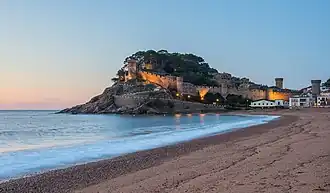 Le Castillo de Tosa de Mar&nbsp;(es). Octobre 2019.