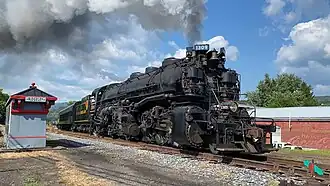 La plus puissante locomotive Mallet actuellement en service, de type 130+031&nbsp;(en), sur le « Western Maryland Scenic Railroad » en 2022.