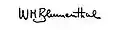 Signature de Werner Blumenthal