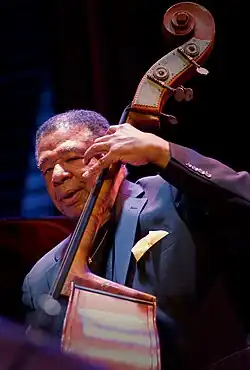 Buster Williams en concert à Amsterdam avec le Wallace Roney Quintet le 25 mars 2015
