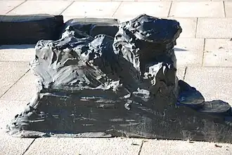 Détail de la sculpture Till Raoul Wallenberg.