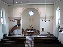 Vue intérieure de l'église.