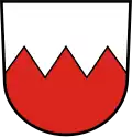 Blason de Zimmern unter der Burg