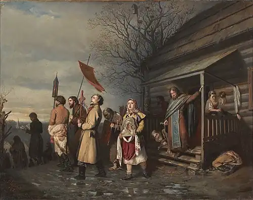 La Procession de Pâques au village par Perov (1861).