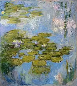 "Water-Lilies" (1916-1919) by Claude Monet - Beyeler Foundation, Basel (W1854)