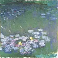 "Water Lilies" (1914-1917) by Claude Monet - Asahi Group Sanso Museum (W 1802)