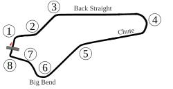 Plan du circuit 1960-1970