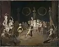 Scène de la comédie italienne jouée par une troupe d'enfants, Antoine Watteau.