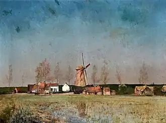 Landschap met molen