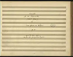 Image illustrative de l’article Concerto pour clarinette no 1 de Weber