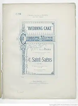 page de titre de partition