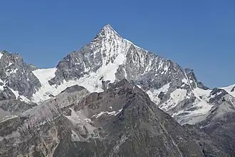 Le Weisshorn vu depuis le Gornergrat.