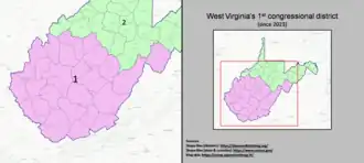 Description de l'image West_Virginia%27s_1st_congressional_district_(since_2023).png.