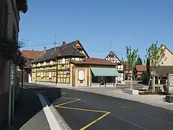 Maison à colombages.