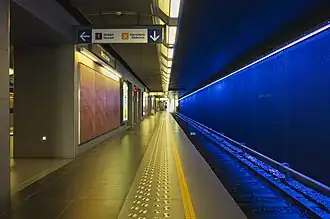 La station de métro en 2018.