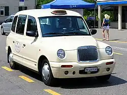 Le London taxi TXII en Suisse