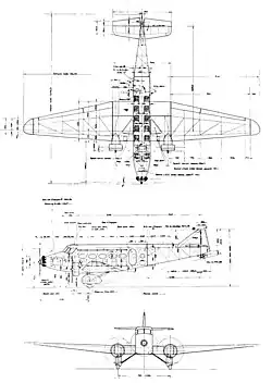Description de l'image Wibault 282 T12 3-view L'Aerophile September 1933.jpg.