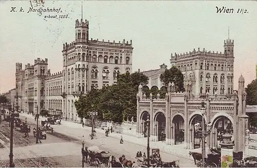 La Nordbahnhof en 1908, aujourd'hui Banhof Wien Praterstern&nbsp;(de)