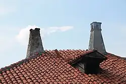 Détail de la toiture.