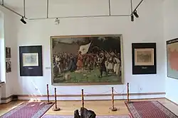 Le Soulèvement de Takovo, tableau de Paja Jovanović, 1895 dans le musée.