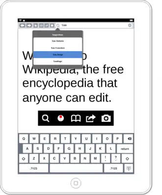 Capture d’écran de la page d’accueil de iPadOS 17