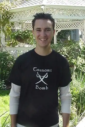 Wil Wheaton, interprète de Wesley Crusher, en 2001